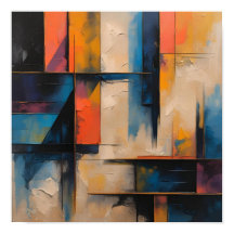 Matriz de papel Poster de Design de onda retroativ