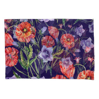 Matriz de Poppy Bluebell Watercolor