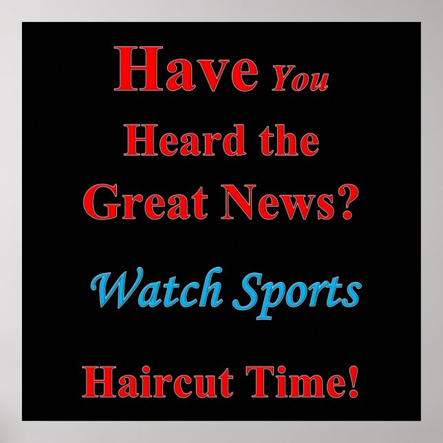 Matriz de Poster de venda de corte de cabelo despo (Frente)