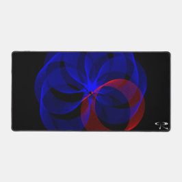 Matriz Geométrica do Mouse com Ênfase Azul Girante