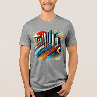 Matriz Urbana - Abstrato digital para T-Shirt