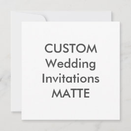 MATTE 120 lb 5,25 pol. Convites de casamento quadr