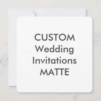 MATTE 5,25" Convites de Casamento Quadrado