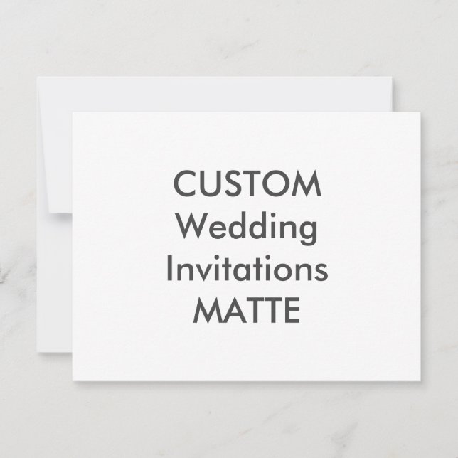 MATTE 5,5" x Convites para Casamento de 4,25" (Frente)