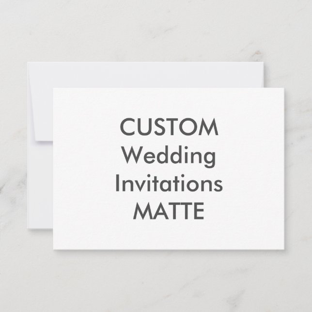 MATTE 7,5" x Convites para Casamento de 5,5" (Frente)