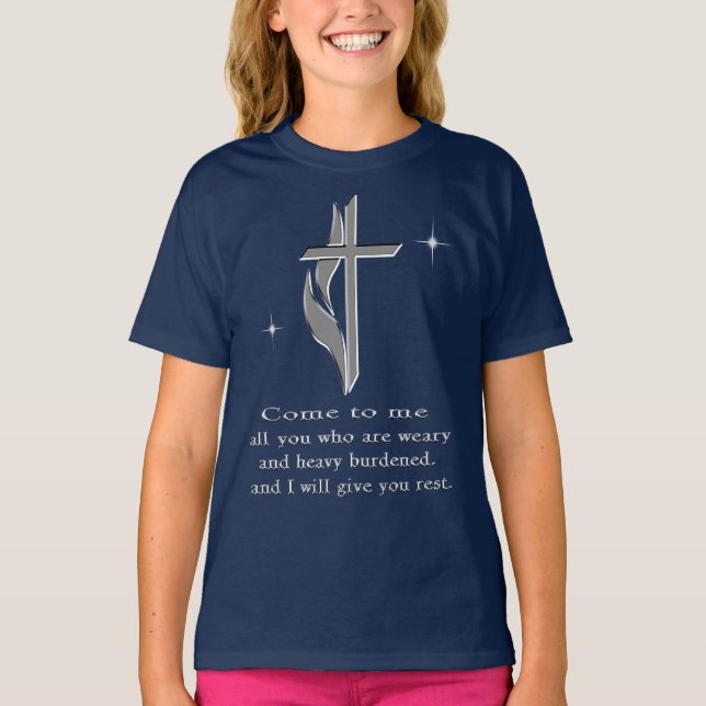 Matthew 11:28 t-shirt (Frente)