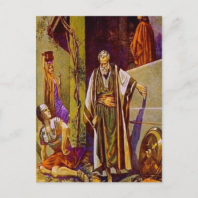 Matthew 26:69-75 Peter nega cartão postal de Jesus (Frente)