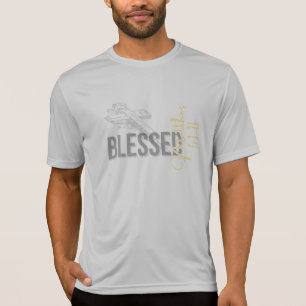 Matthew 5:1-11 T-Shirt Cristã Abençoado