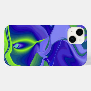 Mau, Abstrato de 3D em azul verde roxo