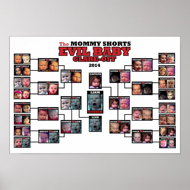 Mau Baby Glare-Off 2014 Tournament Poster (Frente)