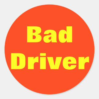 Mau driver! Adesivo