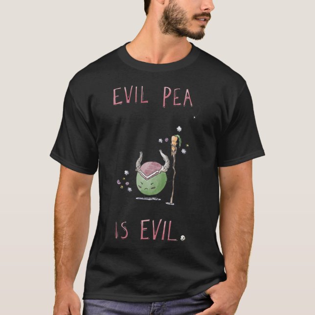 Mau Pea é Mau Clássica T-Shirt (Frente)