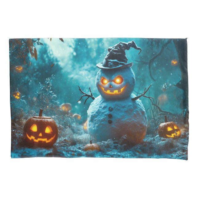 Mau Spooky Snowman com Pumpkins (Frente)