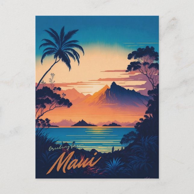Maui, cartão postal do Havaí (Frente)