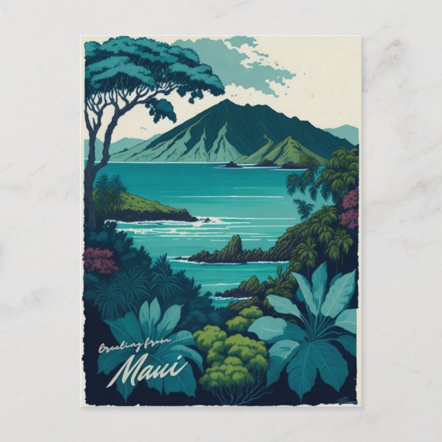 Maui, cartão postal do Havaí (Frente)