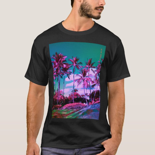 Maui Hawaii Palms Trees T-Shirt (Frente)