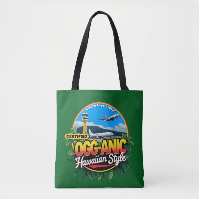 Maui OGG - Código do Aeroporto Tote Bag (Frente)