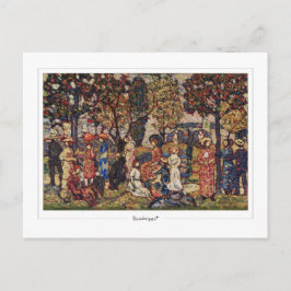 Maurice Prendergast #16 - Cartão postal de arte fi