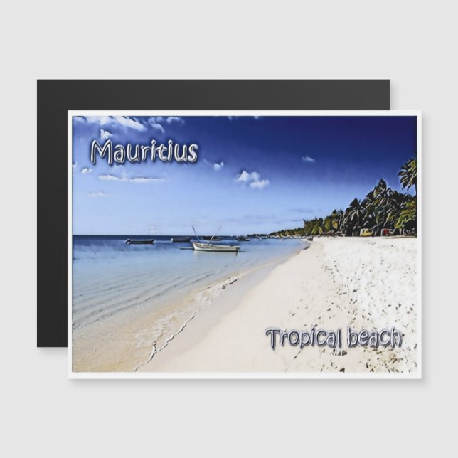 Maurícia - praia tropical - (Frente/Verso)