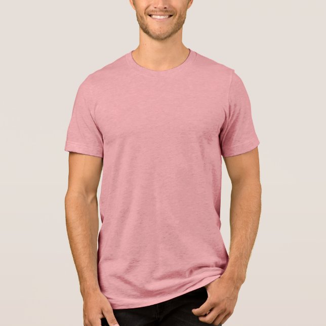 Mauve Bella+Canvas Tri-Blend T-Shirt (Frente)