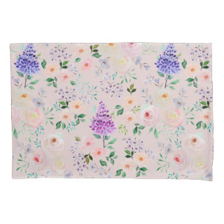 Mauve Chalk Watercolor Floral