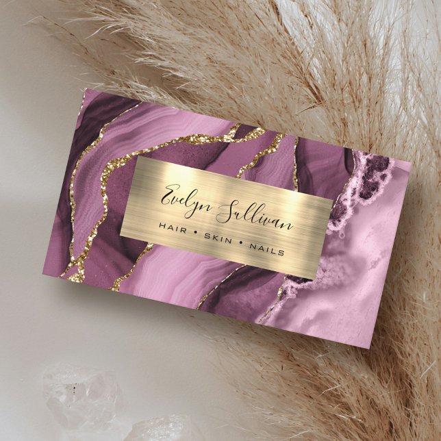 Mauve Dourada, Cartão de visita de Agate (Criador carregado)