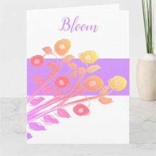 Mauve Happy Birthday - Cartão de Papel Namorada