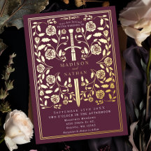 Mauve Royal Medieval Wedding