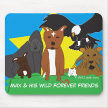 Max & Sua Selvagem Para Amigos De Mousepad