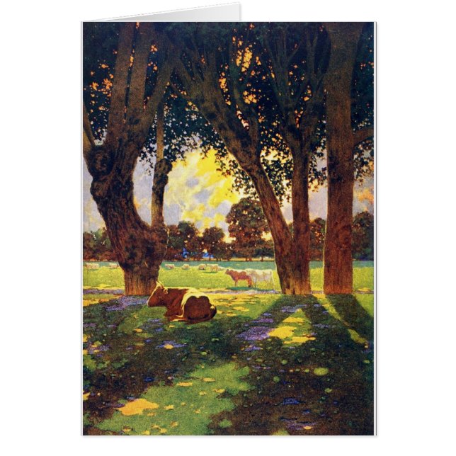 Maxfield Parrish - abandone com o cartão da água (Frente)