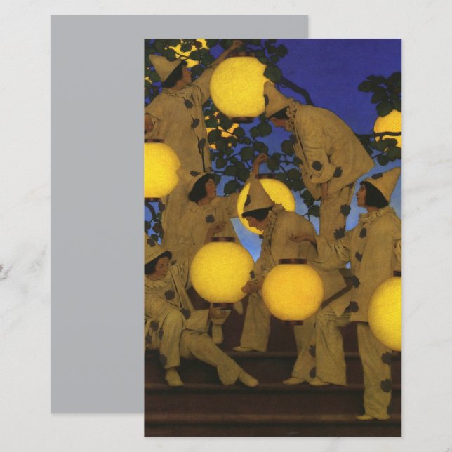 Maxfield Parrish Os Portadores de Lanternas 1908 V (Frente/Verso)