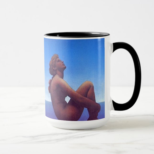 "Maxfield Parrish Stars a caneca de café " (Direita)