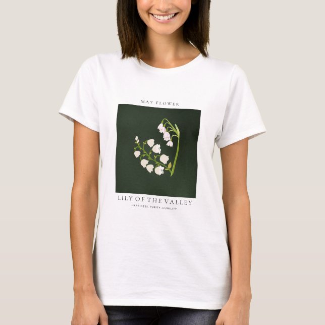 May Birth Month Flower T-Shirt (Frente)