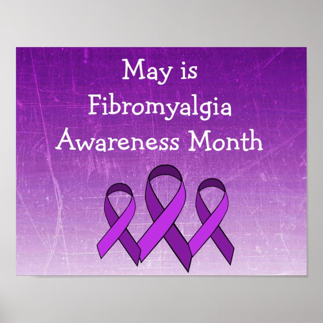 May is Fibromialgia Awarness Mont Poster (Frente)