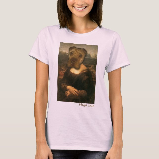 Maya Lisa - camisa clássica da beleza de Sharpei (Frente)