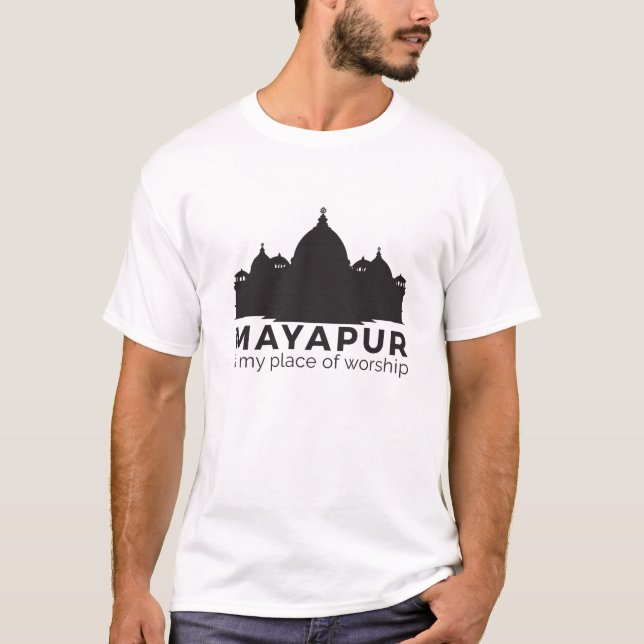 Mayapur é minha camisa do lugar de culto (Frente)