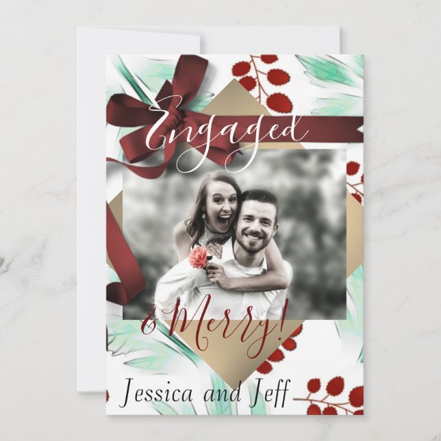 Mayberry Noiva e Alegre Foto de Férias (Frente)