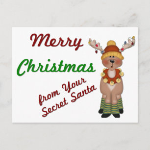 MC Reindeer Papais noeis Secretos - Cartões postai