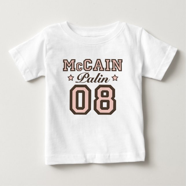 McCain Palin 08 Toddler Long Sleeve Camiseta (Frente)
