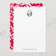 mcm Bunny com cartão de nota paisley