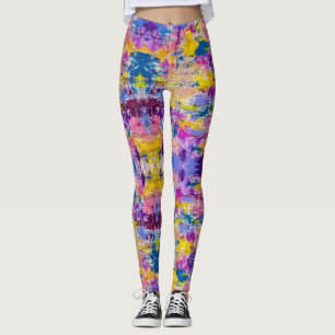 Me Amei Algumas Leggings Abstratas