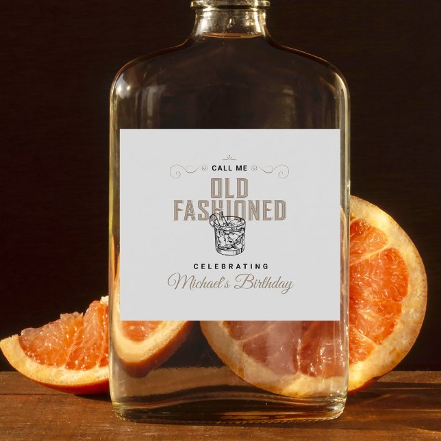 Me Chame de Tradicional Retro Whisky Branco Aniver (Criador carregado)