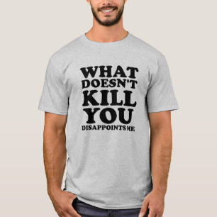 Me Desaponta Camiseta engraçada preta
