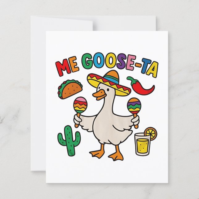 Me Goose-Ta Engraçado Espanhol Mexicano (Frente)