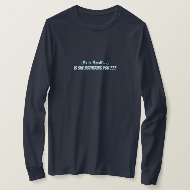 “Me to Myself” Basic Long Sleeve T-Shirt (Frente do Design)