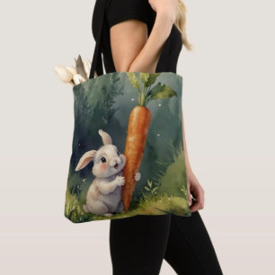 Meadow Bunny Dreams: Tote Bag Whimsical