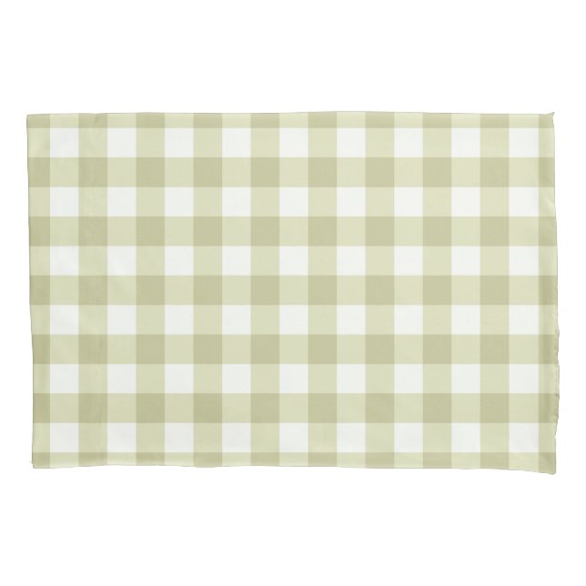 Meadow Gingham - xadrez verde de sábio. (Frente)