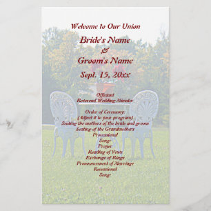 Meadow of Love - Autumn Tree Wedding Flyer