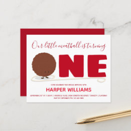 Meatball Orçamento Um Bebê De 11 ruas Primeiro Con