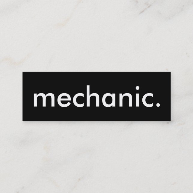 mecânico. cartão de perfurador da lealdade (Frente)